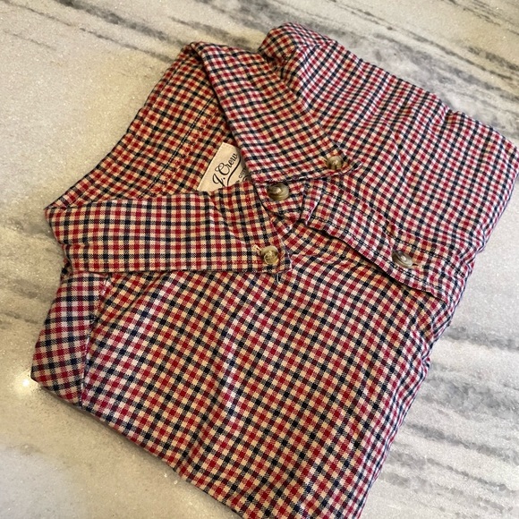 J.Crew Tattersall Oxford Shirt. Size Small Slim. - Picture 2 of 5